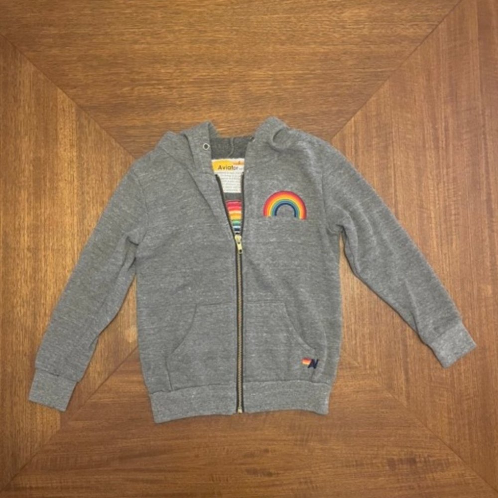 Aviator Nation embroidered rainbow hoodie 6